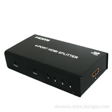 4kx2k HDMI 1.4V 4 port HDMI splitter supports 3D ultra HD